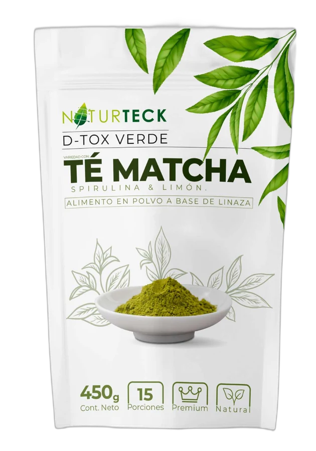 Envase de D-Tox Verde Té Matcha